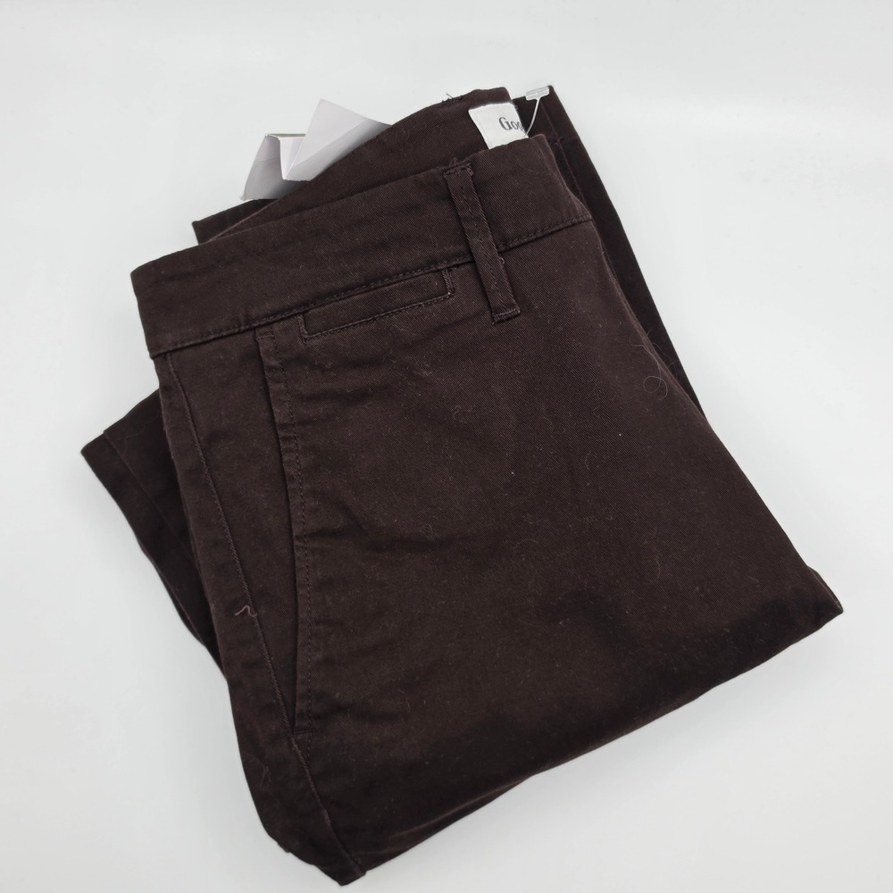 Goodfellow Slim Chino Pants‎ Mens 28x30 Brown Stretch Cotton Office Business NEW